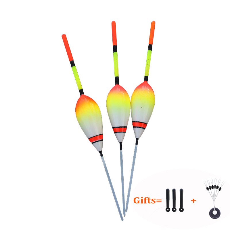 WLPFISHING 3pcs/lot Fishing Floats Shrimp Small Fish Floaters Ice Fishing Bobbers Big Buoyancy Balsa Wood Fishing Tackle: Default Title