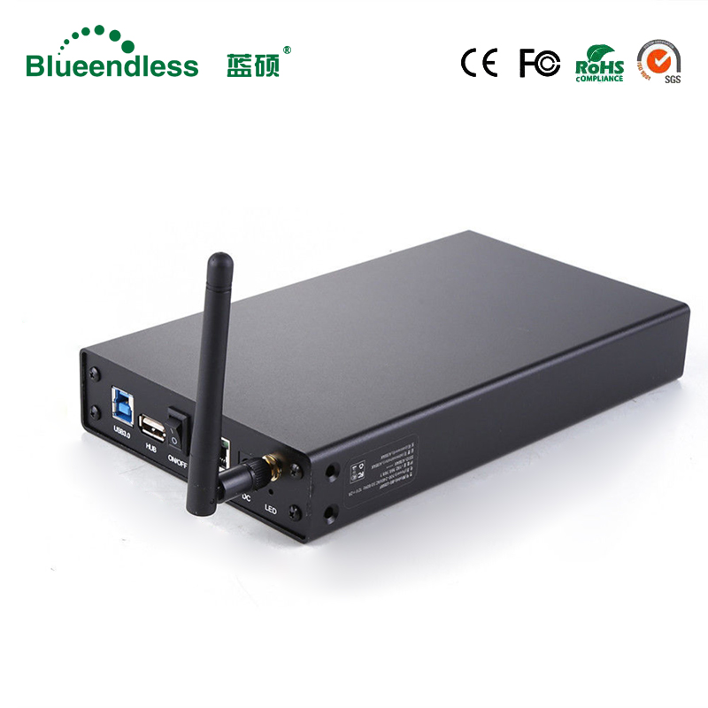 Roteador Wifi 300mbps 3.5&quot; /2.5&quot; Hdd Wifi Enclosure Sata to USB 3.0 External Hard Drive Case Disco Externo Hdd Wifi Adapter