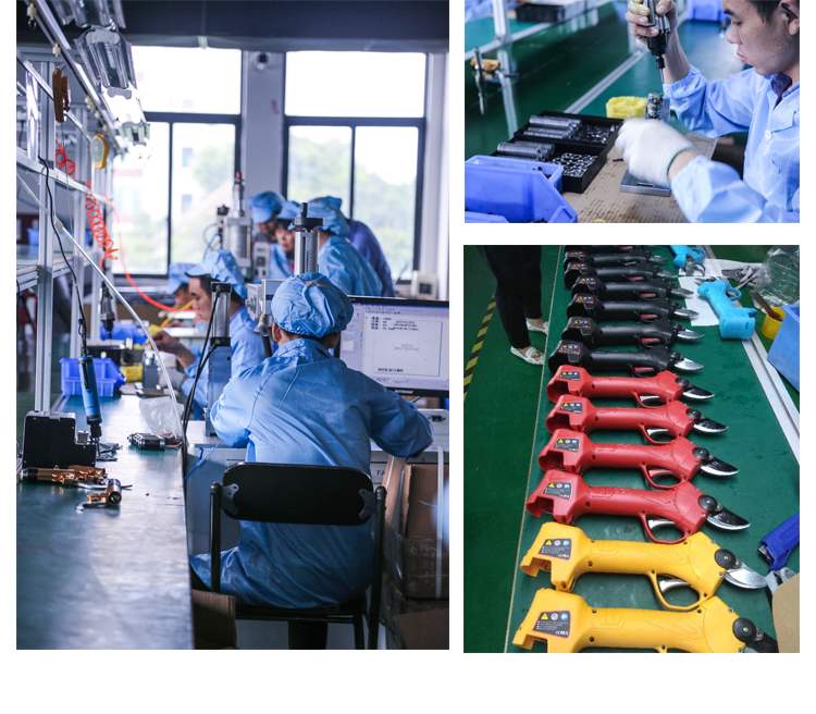 Tijeras de podar eléctricas, podadora de diamante de corte más grande de 45mm, tijeras de podar con batería de litio certificada EC