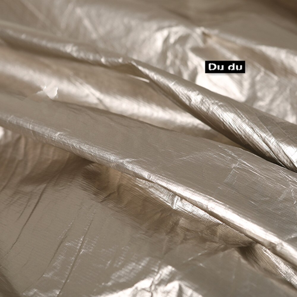 50*142Cm Kleur Collection Ademhaling Papier Kleding Wassen Stof Inelastisch Waterdichte Stof Diy: Pale golden