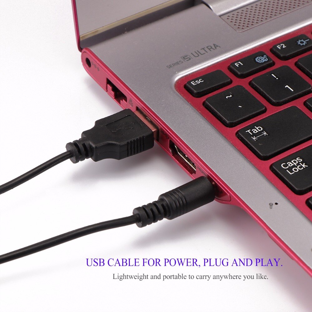 Foornorm 1 Paar Mini Draagbare Clipon USB Stereo Luidsprekers Lijn Controller Computer Controller Soundbar Voor Laptop
