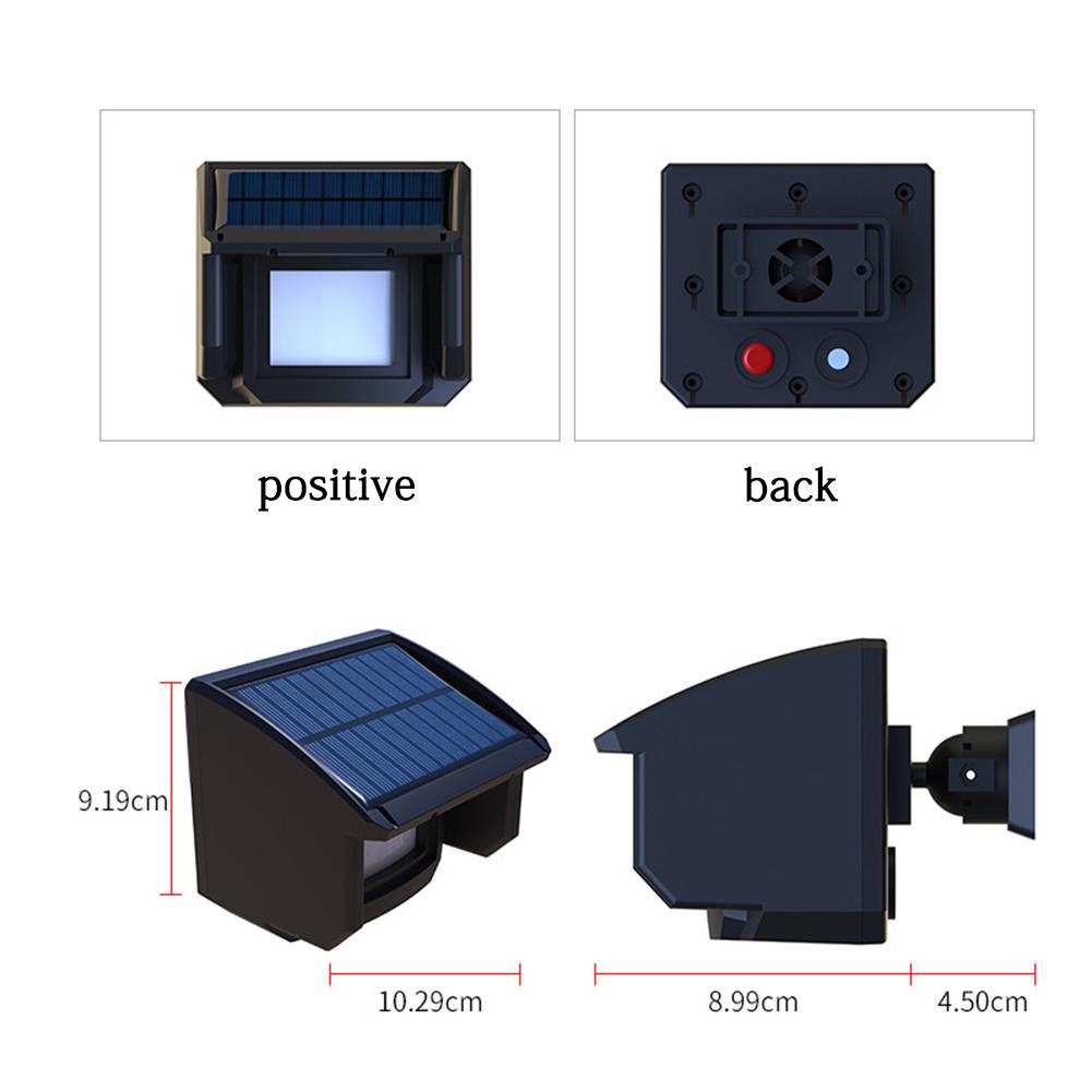 Solar Outdoor Wireless Alarm System Outdoor Weatherproof Motion Sensor Security Alert System Infrared Alarm Detector