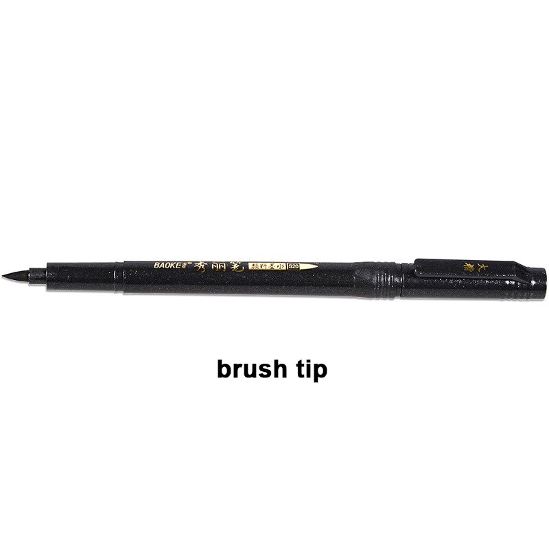 Pluma de caligrafía para escribir a mano, rotuladores de tinta negra, rotuladores de arte: A