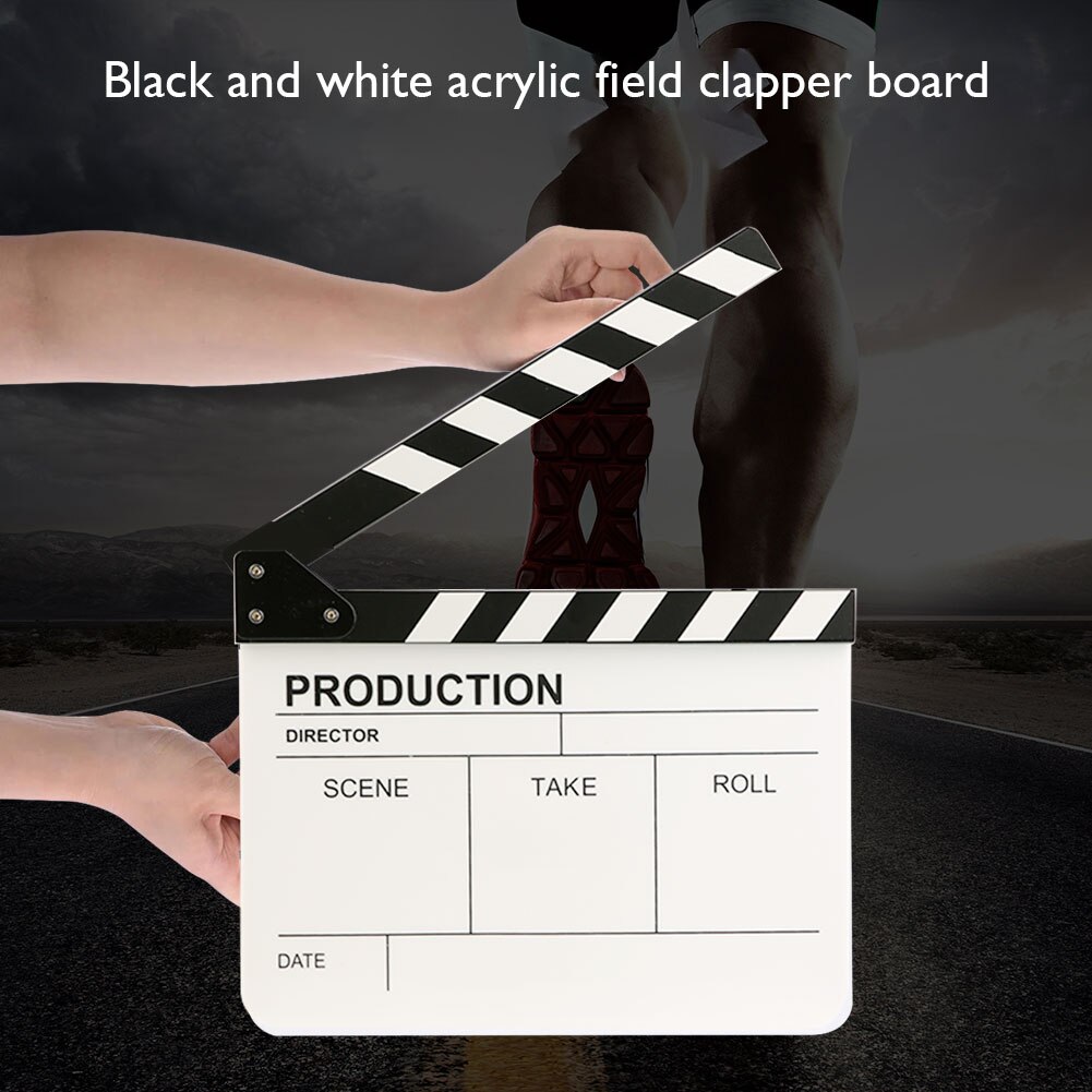 Claquette en bois pour réalisateur de Film, scène de télévision, panneau à claquettes pour vidéo, accessoire photographique, décorations suspendues, planche à outils de tournage