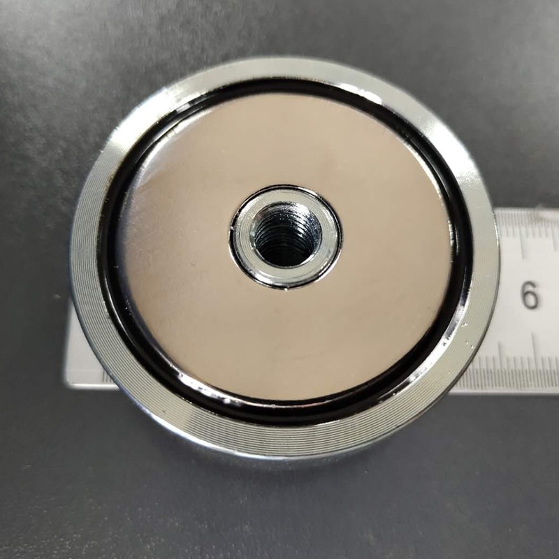 Dubbelzijdig 120Kg Super Imanes Neodymium N52 Magneet Sterke Zoeken Magneet Magnetische Materiaal Basis Vissen Magneten met 15M touw