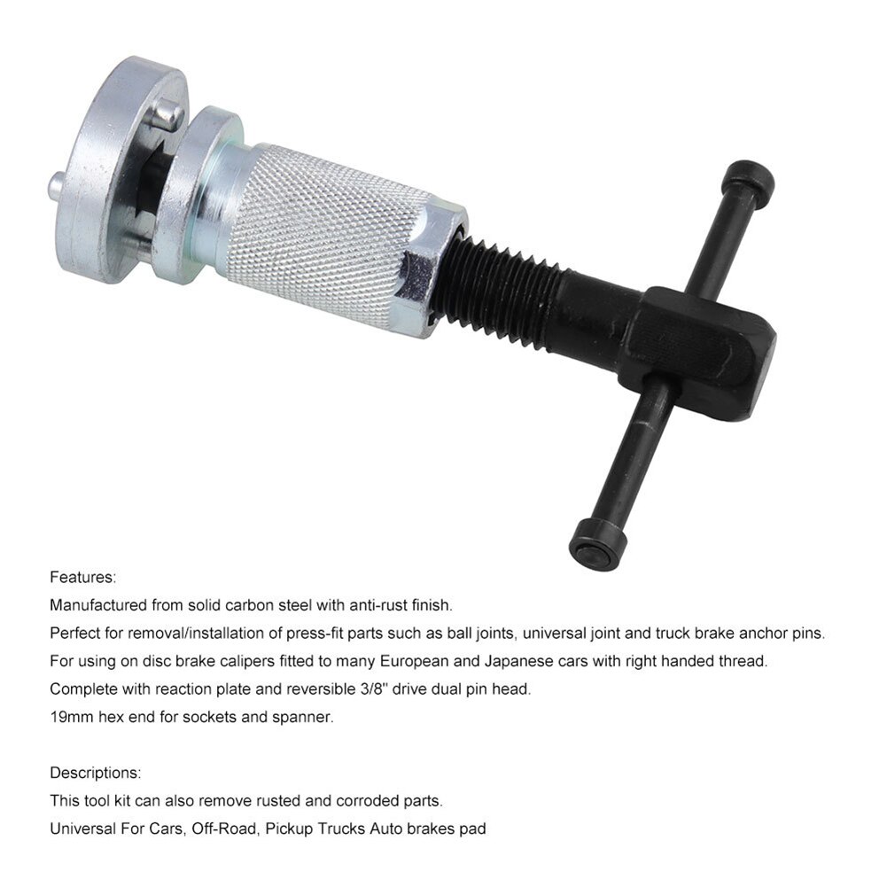 Car Brake Caliper Piston Rewind Tool Right handle Set Wind Back Repair Tool Kit for Most European and Japanese Cars