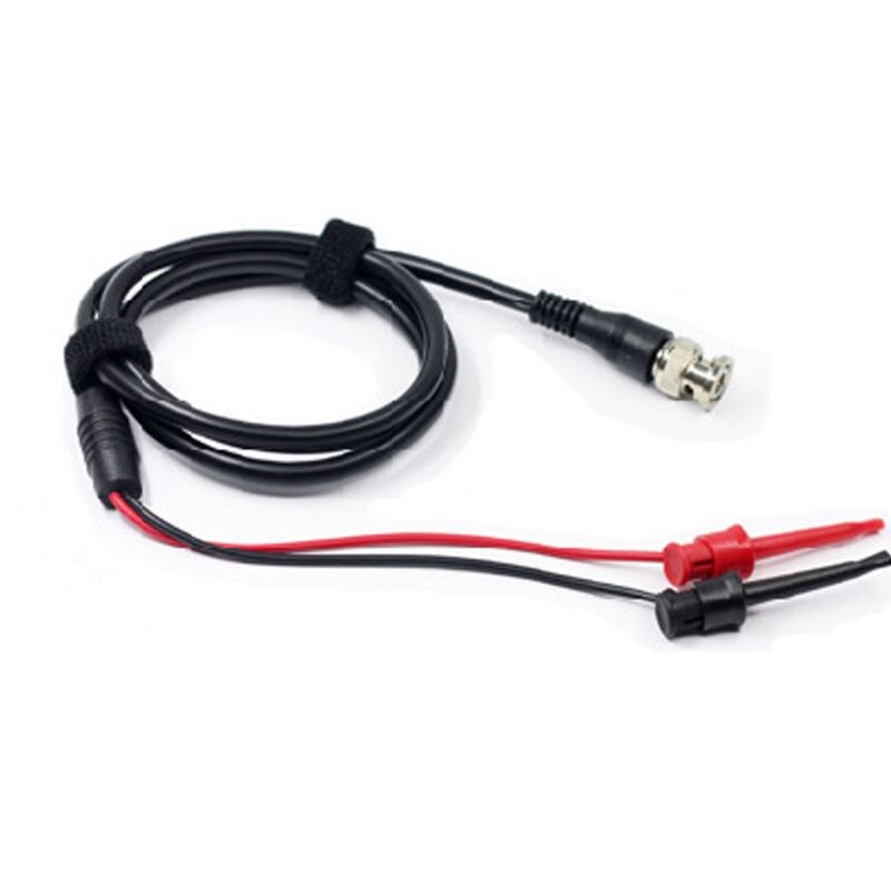 Sonda de prueba de osciloscopio BNC, 1,1 M, pies, Clip de gancho Dual, conector macho de Cable de plomo