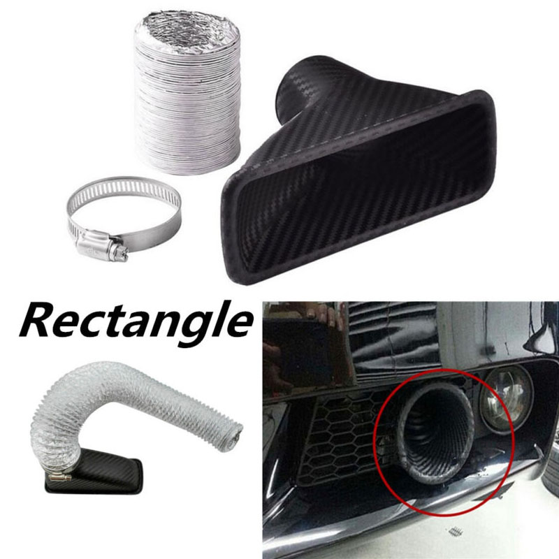 Racing ABS Carbon Fiber Car Turbo Air Intake Pipe Turbine Inlet Pipe Air Funnel