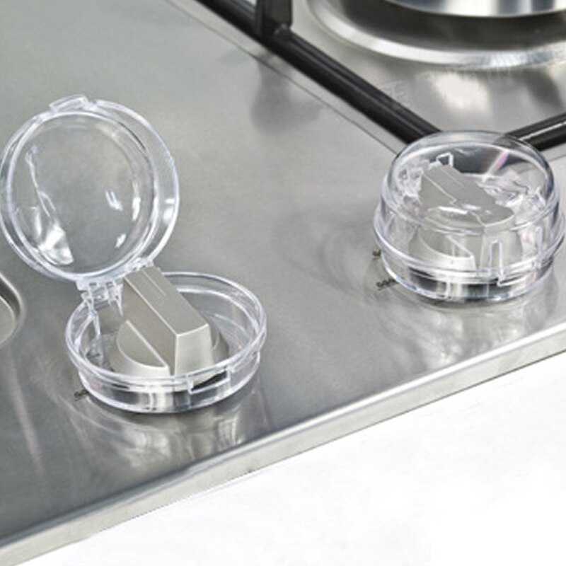 2 Teile/los Kinder Sicherheit Home Küche Gas Herd Taste Knob Steuerung Schalter Abdeckungen Schlösser Transparent Sicher Schutz Abdeckungen
