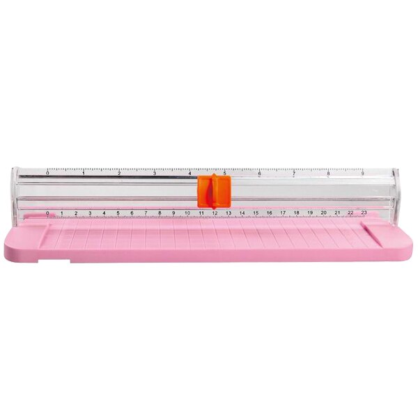 JIELISI 9090 Mini Small Slide Cutter Cut Paper Cutter Cutter Color:Pink