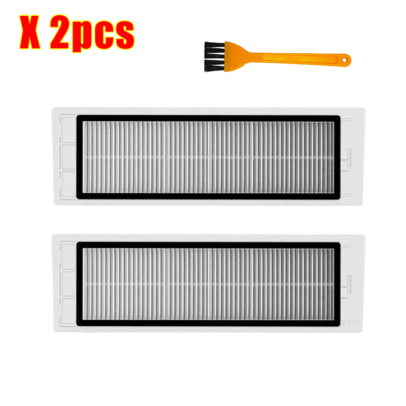 Cepillo lateral para Xiaomi MI Roborock S5 Max S6 Pure MaxV S55, accesorios para Robot aspirador, paño de mopa, filtro HEPA, cepillo principal: Beige