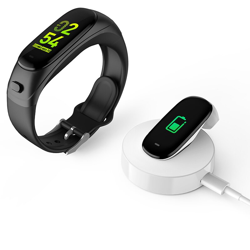 Montre connectée V08, Bracelet de sport, moniteur d'activité physique, de fréquence cardiaque, podomètre, avec micro