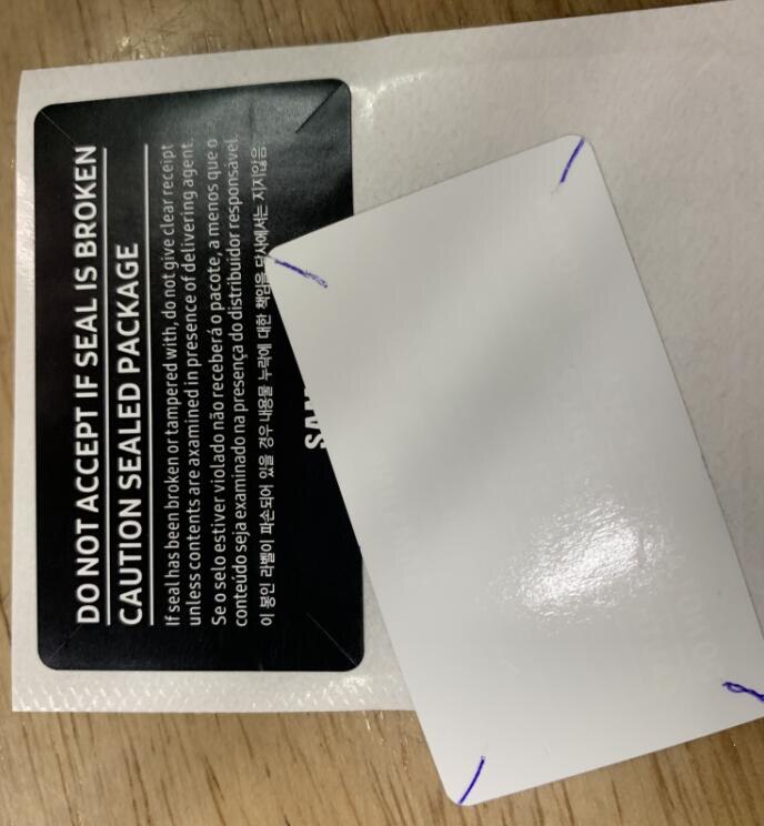 100 Stks/partij Sim-kaart Seal Label Sticker Voor Samsung Galaxy S20 S20plus S20ultra Telefoon Pakket Box Afdichtstrip