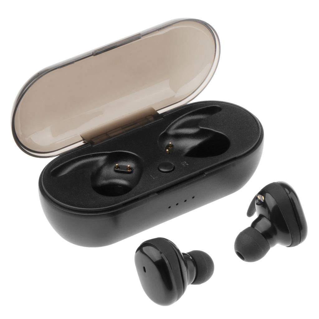 Y30 in- øret bluetooth 5.0 tws øretelefoner ørepropper god lyd berøringskontrol vandtæt ipx 5 hovedtelefoner stemmeannullering ørestykket øreprop: Sort