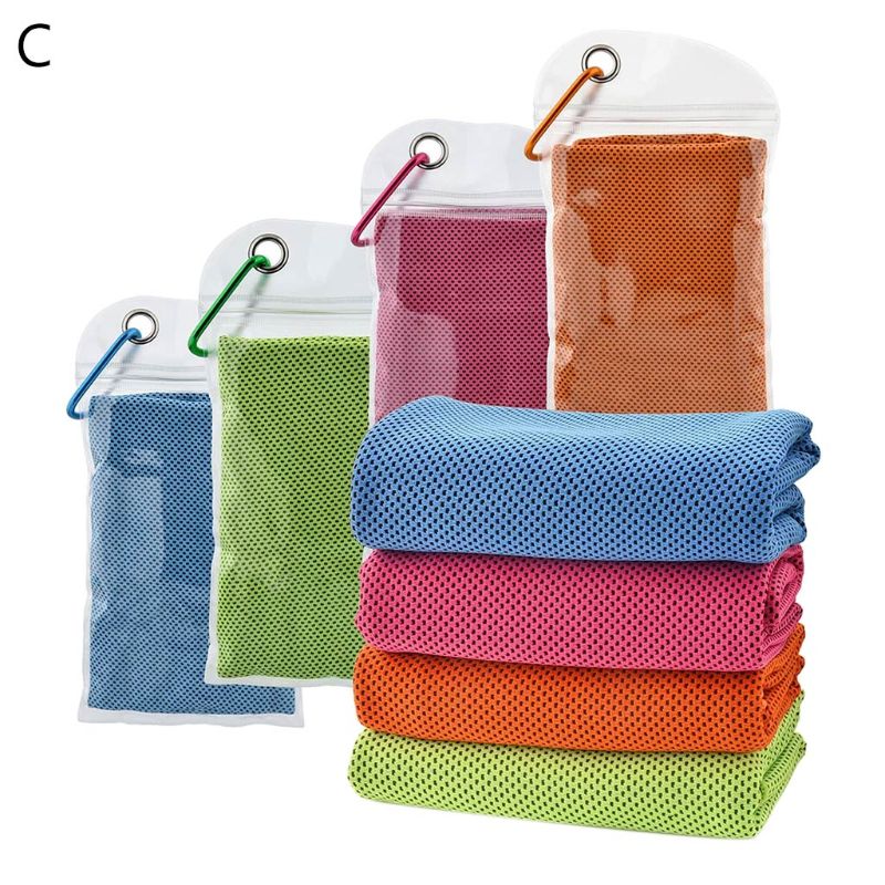 4 Stuks Sport Cooling Handdoek Ijs Handdoek Zacht Ademend Kille Handdoek Voor Yoga Fitness 425E