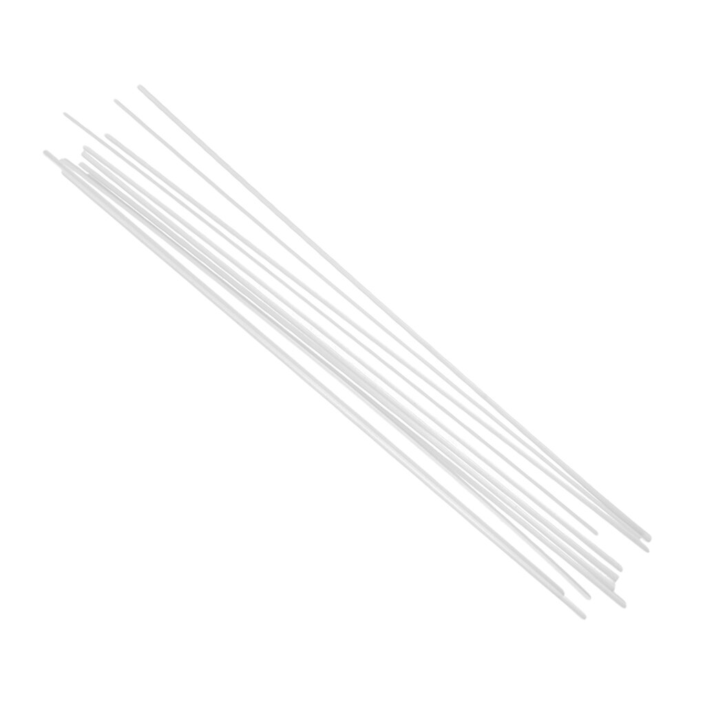 10 pçs abs duplo-canal tira haste de plástico modelo arquitetônico que faz a construção diy mesa de areia material vara