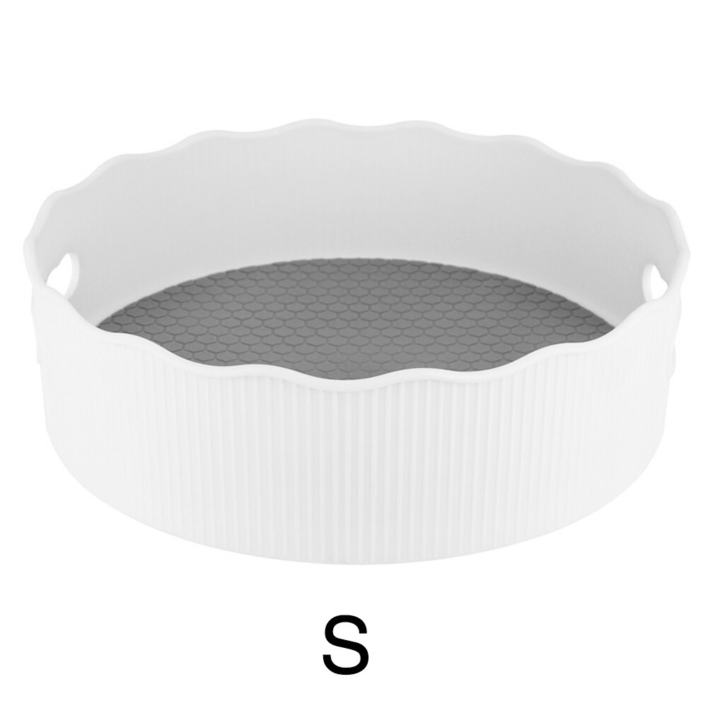 Kitchen Storage Food Organizer Condiment Holder Cooking Oil Revolving Large Capacity ABS Rack Makeup Home Lazy Turntable: S