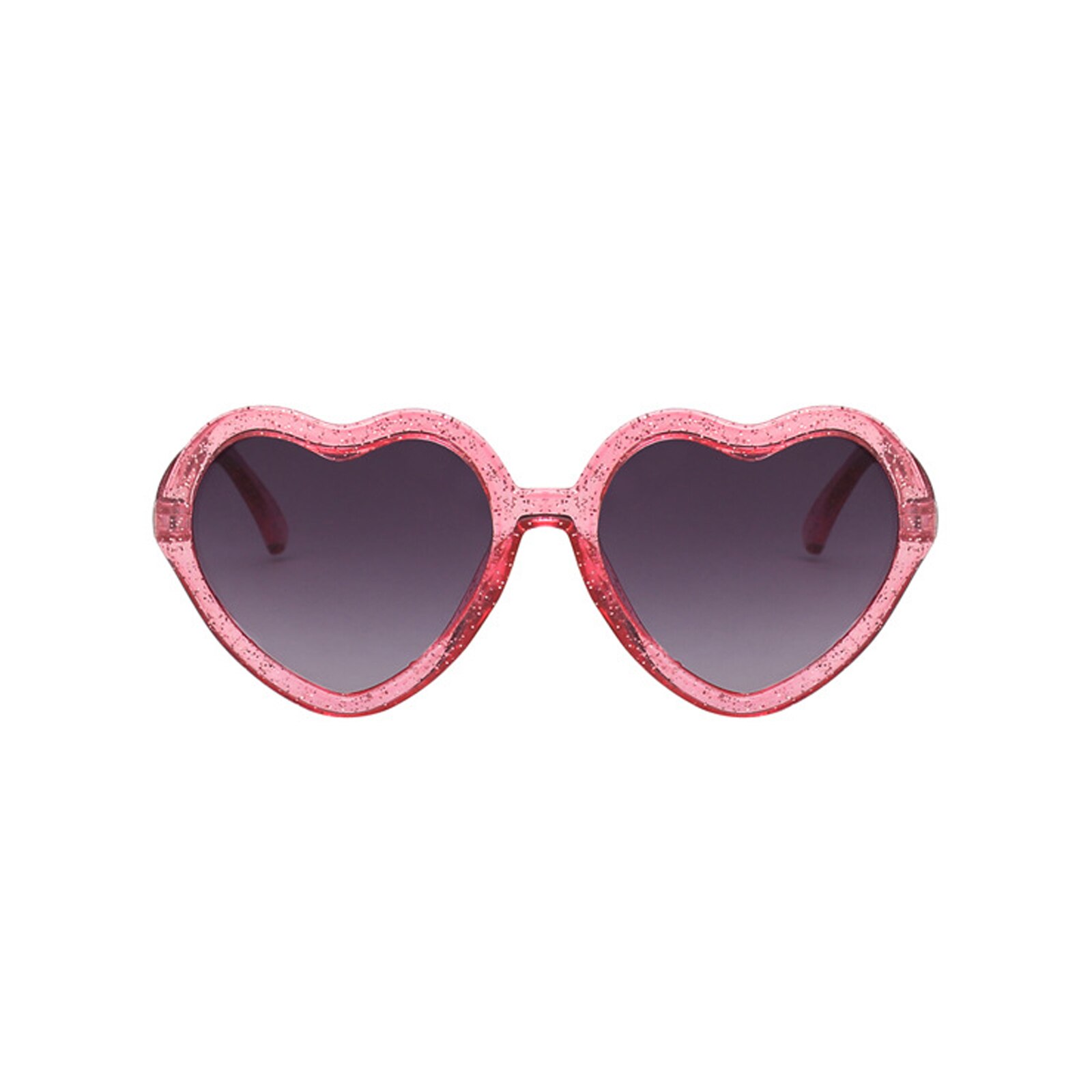 Gafas de sol con forma de corazón para niños y niñas, anteojos de sol adorables con marco de protección UV, con forma de corazón de amor,: Rosa