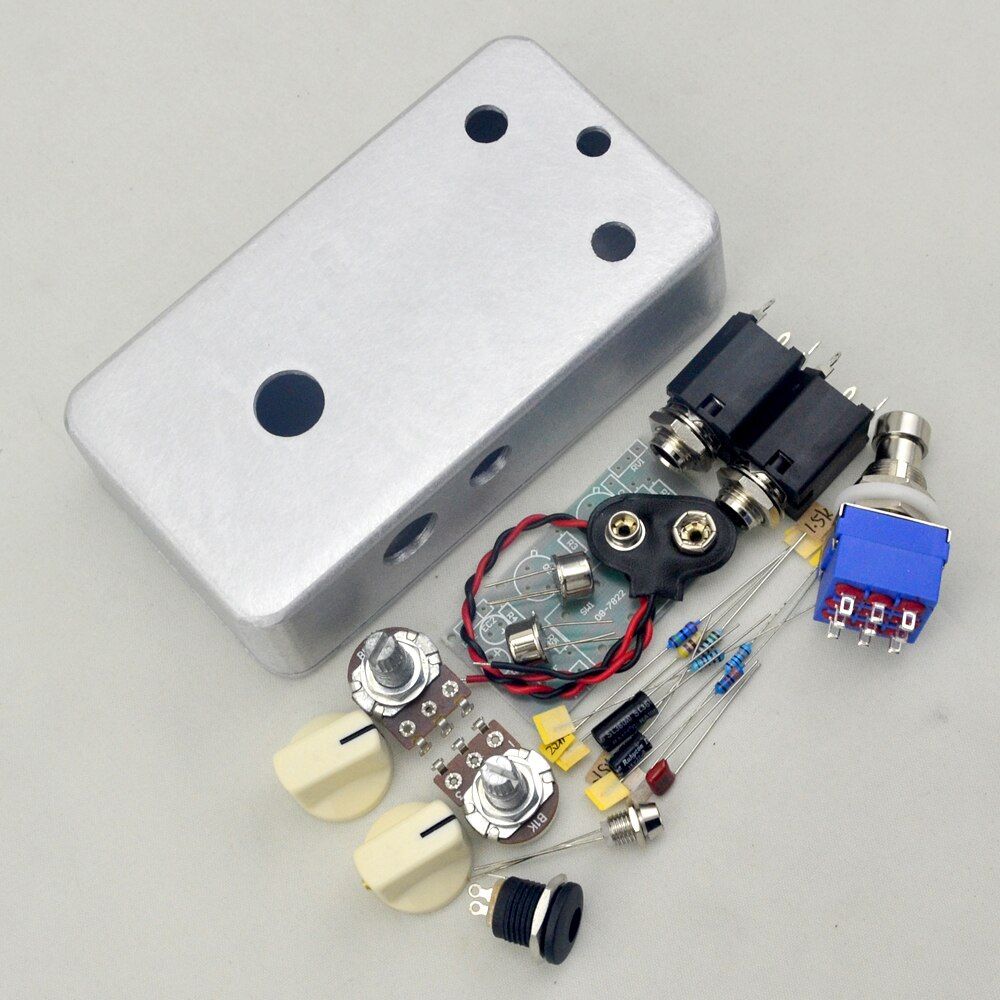 DIY Fuzz Face pedal kit clone PCB Guitar Effects Pedal and pre-drilled 1590B enclosure