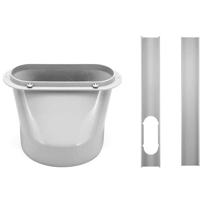 Portable Air Conditioner Window Vent Kit, Window Slide Kit Plate with 15cm Tube Adapter for Portable Air Conditioner
