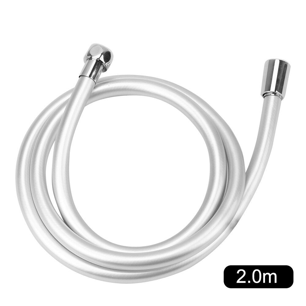 Tuyau Flexible de douche à main en PVC, Interface universelle GI/2 1.2/1.5/2m, accessoires de salle de bain Anti-enroulement haute pression: 2m