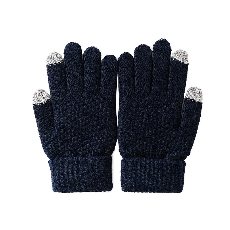 Winter neue wolle touchscreen handschuhe, Schüler verdickt erwachsene handschuhe, draussen jacquard gestrickte handschuhe, damen Finger handschuhe