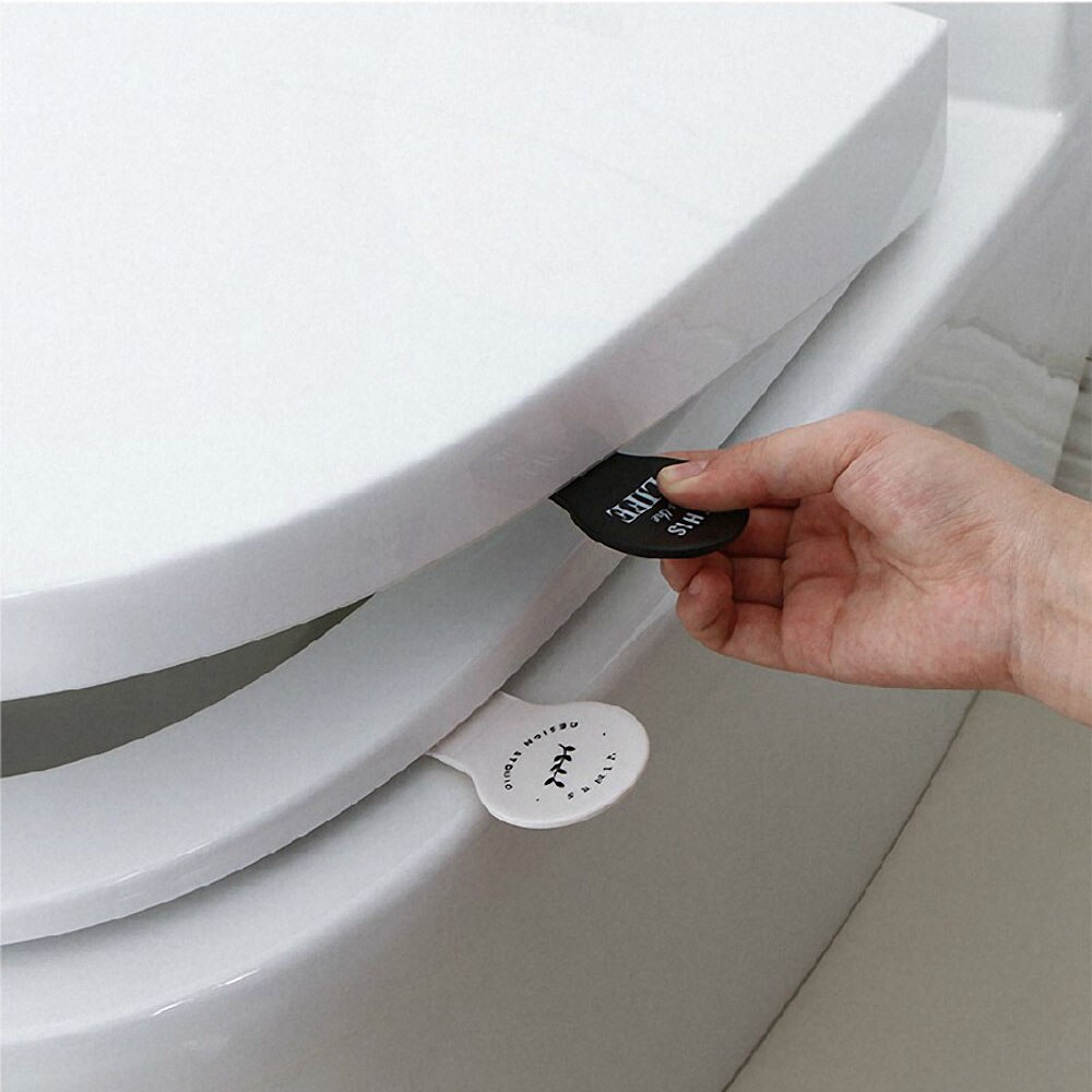 Portable Toilet Seat Cover Lifter Cute Cactus Leaf Toilet Lid Lifting Sanitary Closestool Seat Cover Lift Handle Toilet Set