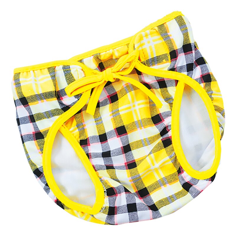 Sales 0-1 Year Baby Leakproof Swim Trunk Adjustable Bow Swimwear Infant Swimming Short: F