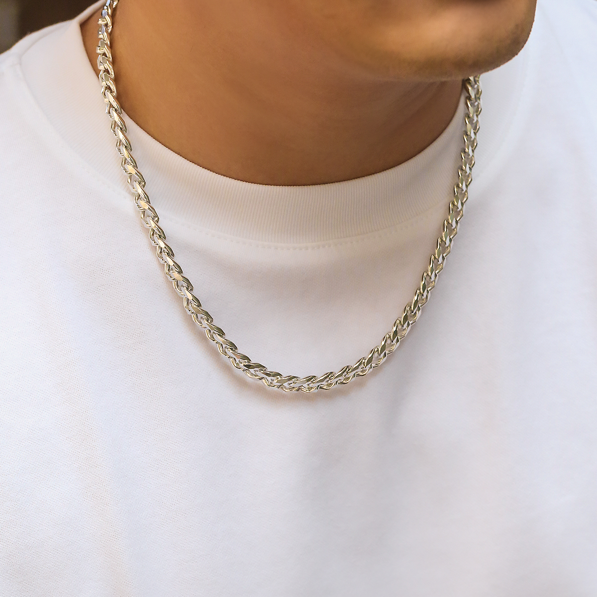 Kunjoe colar de corrente cubana simples para homens, cor dourada/corrente de alumínio de metal preto no pescoço, gargantilha, joias para festa, presente diy masculino