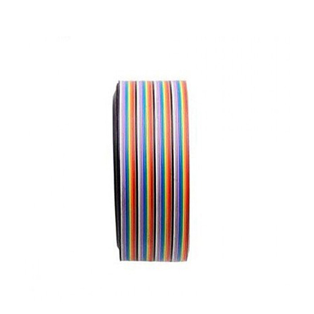 40P 1,17mm Color Cable plano tipo cinta Arco Iris DuPont Cable 1M 2M 3M 5M 10M para el FC Dupont Cable de conexión paso conectar cables