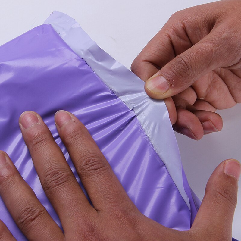 Purple Courier Mail Packaging Poly Mailer Package Plastic Self-Adhesive Mailing Bag Envelope Bulk Supplies 15 Sizes