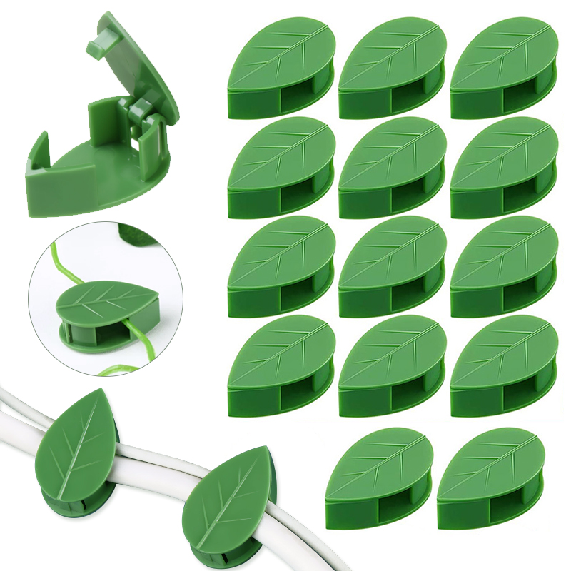 Clips de fixation murale pour plantes grimpantes, 10/30/50 pièces, fixateur de vigne en rotin, crochet auto-adhésif Invisible, Clip de liaison de jardin, Clip collant mural: M / Orange