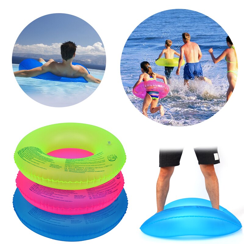 1Pc Kinderen Zwemmen Cirkel Zomer Volwassen Outdoor Opblaasbare Fluorescerende Zwembad Zwemmen Ponton Zwemmen Protector