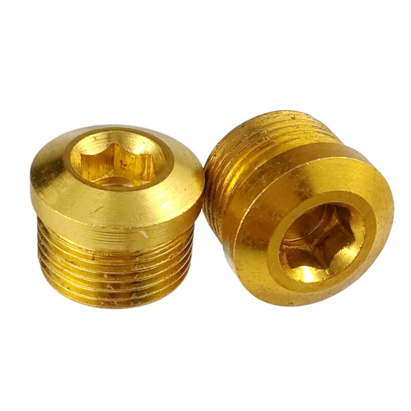 Fiets pedaal hoes fiets pedaal reparatie onderdelen roestbestendig fiets lager pedaal hoes  h58d: Goud