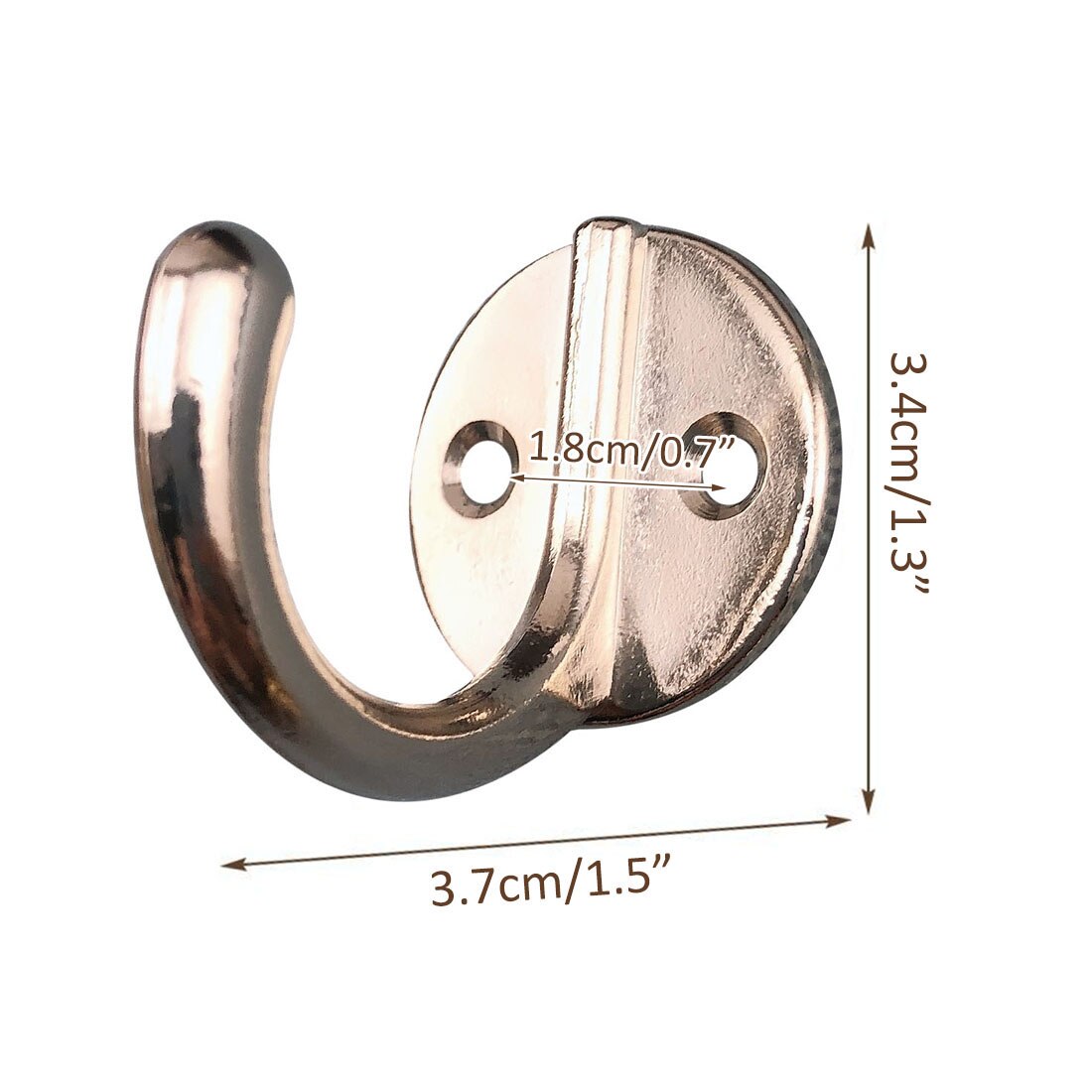 6pcs Hanger Hook Wall Hanging Hooks Clothes Coat Rack Hook Home Storage Rustproof Hook for Bathroom Wall Towel Hanger Hooks: Silver