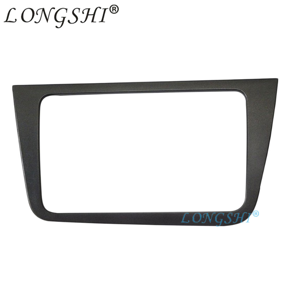 Doble 2 Din Fascia para Seat Altea Radio LHD, Panel estéreo, montaje de tablero, embellecedor de instalación de Marco facial, 2 Din