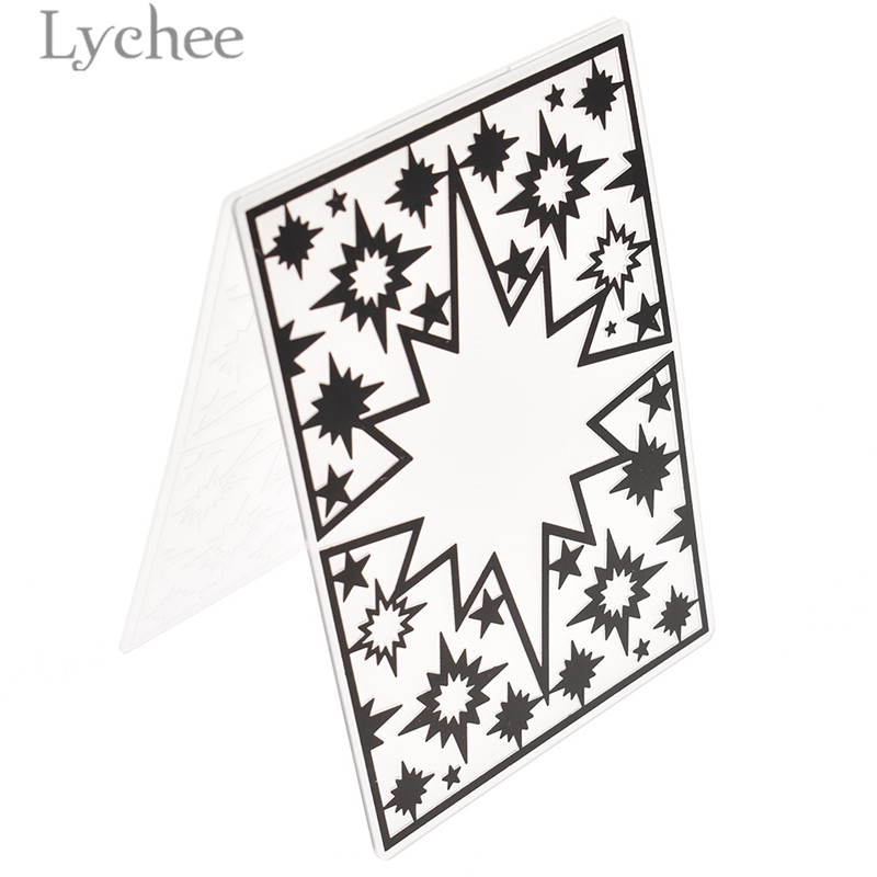 Lychee Leven Bladeren Dot Huis Gebogen Plastic Embossing Map Voor Scrapbooking Diy Album Plastic Sjabloon Stempel Kaart Maken