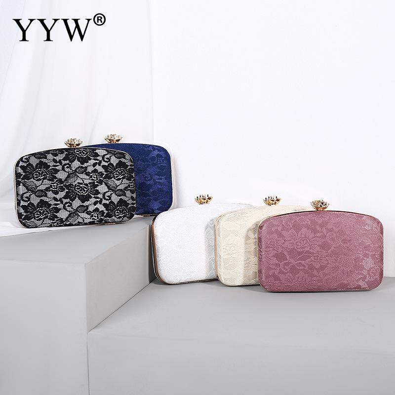 Rosa sateng kvinner kløtsj veske kvinnelige blondere blomster skuldervesker og håndvesker svart blå fest kveldsvesker bolsa feminina