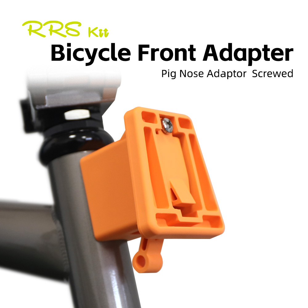 RRSKIT Adattatore anteriore per bici per staffa adattatore per supporto per borsa portabici pieghevole Brompton