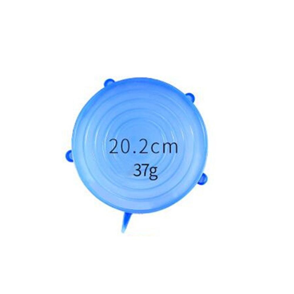 1Pcs Siliconen Deksel Stretch Deksels Universele Siliconen Kom Pot Deksel Siliconen Cover Pan Koken Voedsel Verse Cover Magnetron Cover: 20.2cm