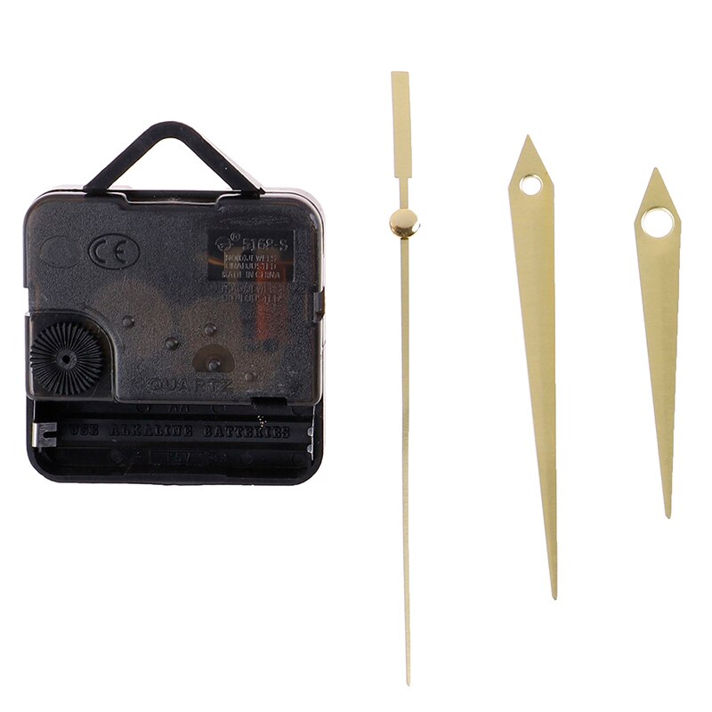 1 Set DIY Silent Wall Clock Quartz Needle Movement Black and Red Hands Replacement Part Repair Kit Tool Set Clock Mechanism: B