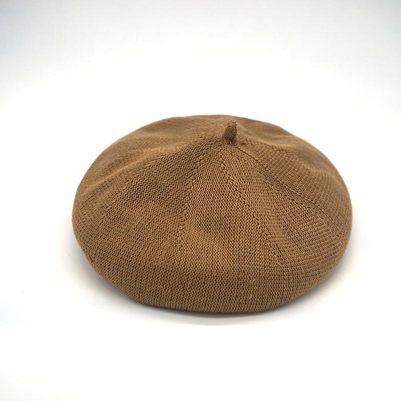 100%  bomulds justerbar kvinder hat baret hat forår og sommer græskar klovn pige retro baret bønne hat: 3