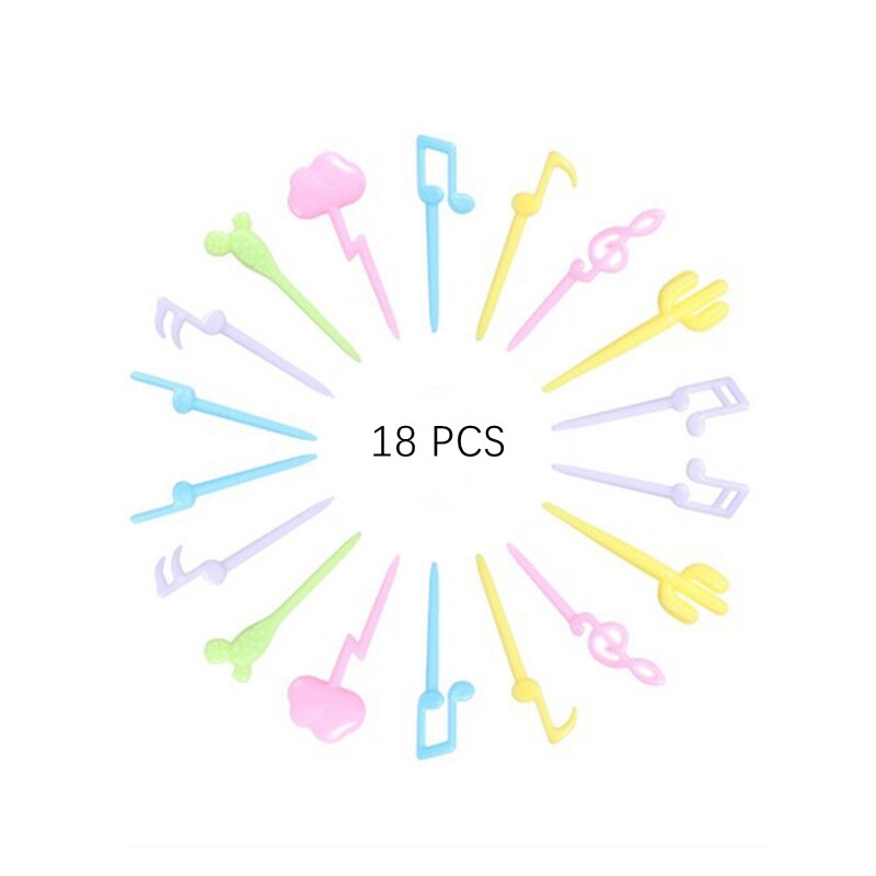 10/30Pcs Bento Groente Servies Leuke Mini Peuter Kinderen Fruit Vorken Tandenstokers Kids Voedsel Picks Cartoon Animal Farm: 14