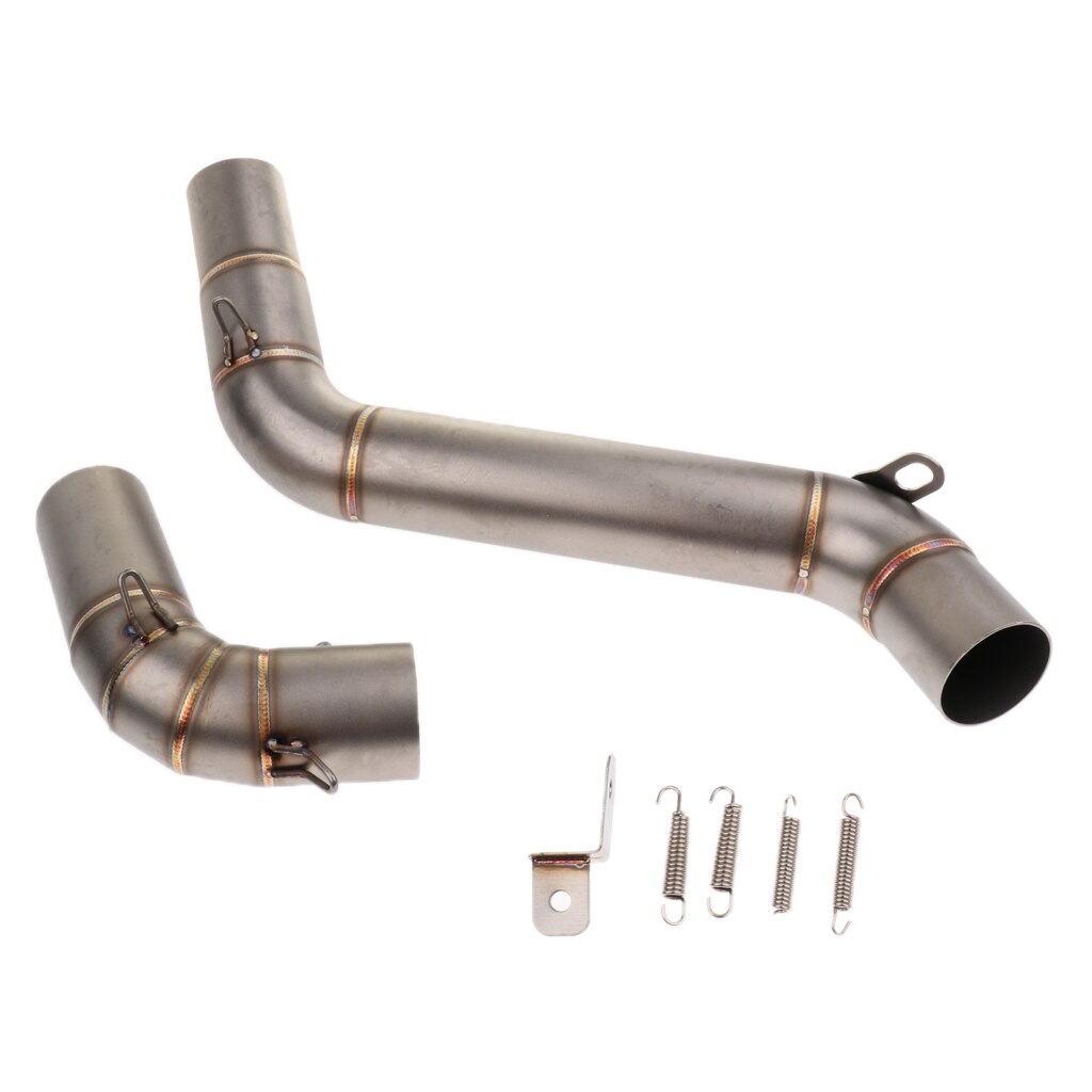 Polished Stainless Steel Slip-On Exhaust Mid Pipe for KTM 390 125/200