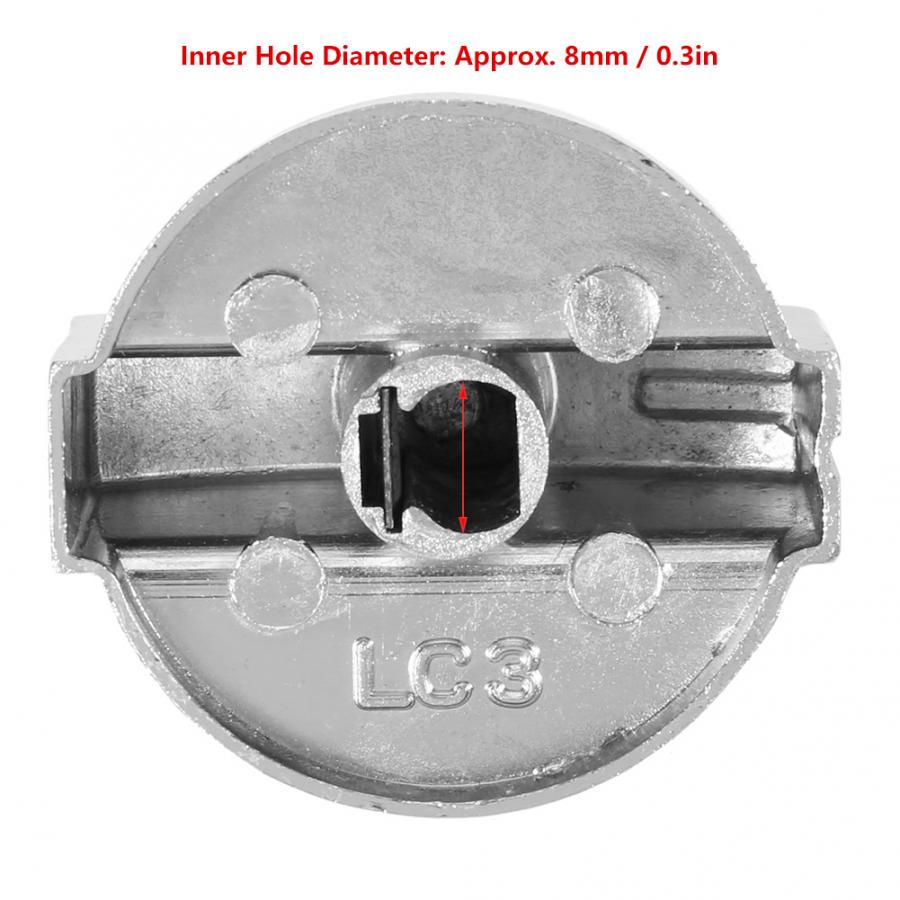 Gas Stove Knob 4Pcs Universal Zinc Alloy Gas Stove Control Knob Rotating Switch Replacement Accessory Stove Knob