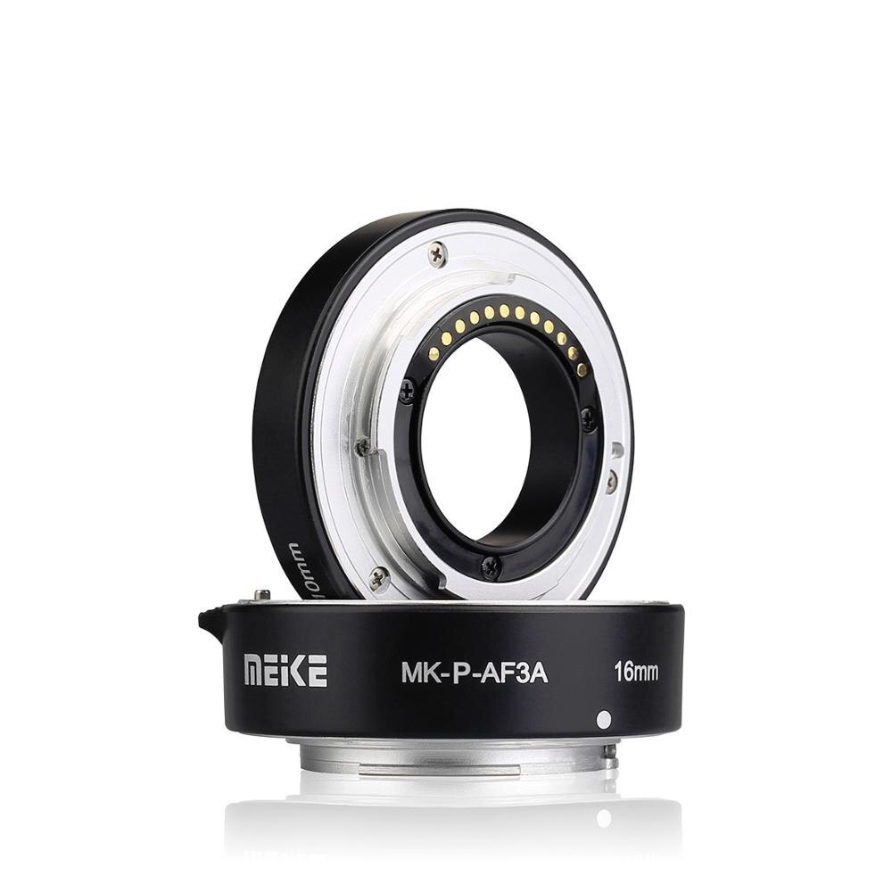 Meike Metalen Macro Autofocus Extension Tube Ring Af Voor Panasonic Olympus M4/3 M43 Mount G2 G3 GH4 GH5 GF3 GF5 GX1 EP1 EP2 EP3