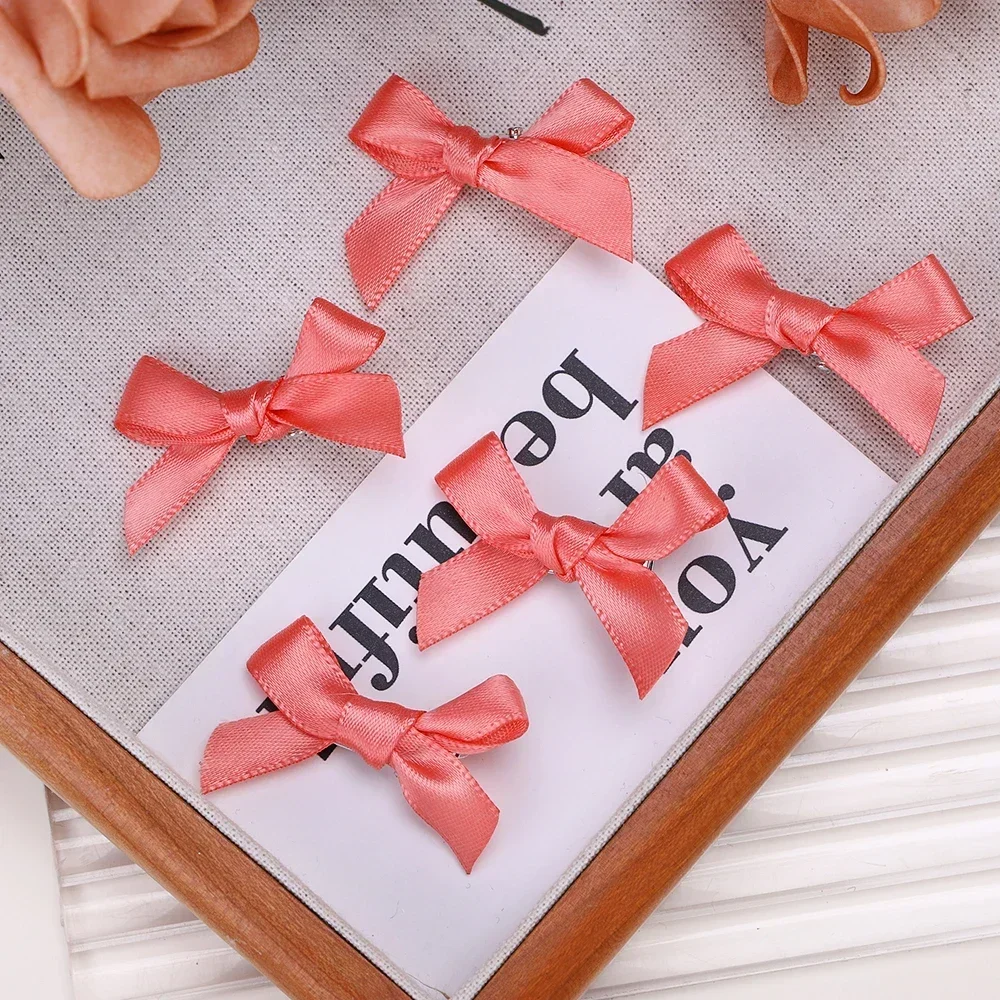 5-24 Uds Y2k niñas arcos Mini pinzas para el cabello horquilla de Metal pasador hecho a mano cinta arco flequillo Clip accesorios para el cabello de