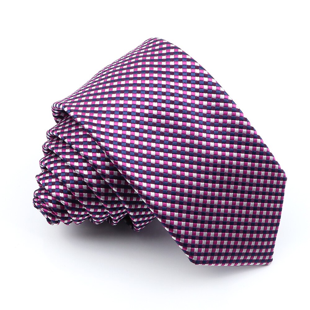 Corbata Negra a rayas para hombre, corbatas a cuadros de Color sólido de 6cm, azul y rojo, accesorios de uso diario, corbata, de de boda para hombre