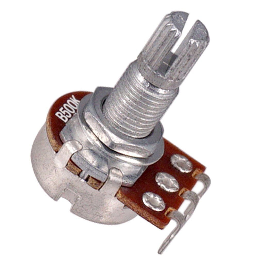 Lang split shaft 500k elektrisk guitar potentiometer potter volumen tone switch