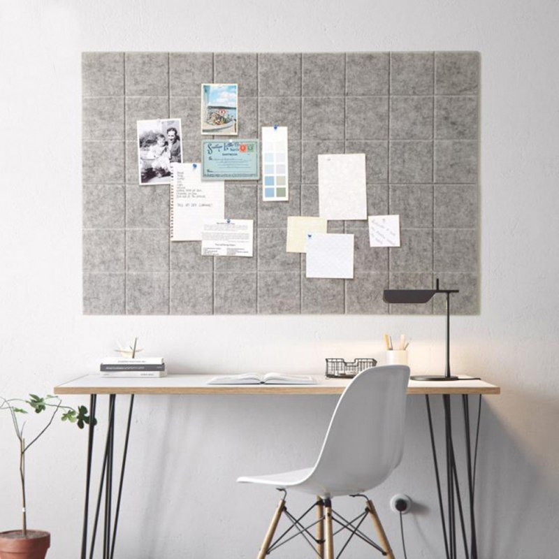 30*30 Jiugong Vilt Achtergrond Muur DIY Puzzel Fotowand Message Board DIY Decoratie Craft voor Home Office